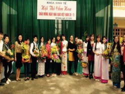 Khoa Kinh Tế tổ chức hội thi cắm hoa chào mừng ngày nhà giáo Việt Nam 20-11-2015