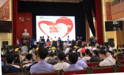 Sinh viên khoa Kinh tế - trường Đại học Sao Đỏ tích cực tham gia ngày hội Hiến máu tình nguyện 2019