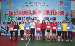 Bế mạc giải cầu lông cán bộ viên chức chào mừng Ngày Nhà giáo Việt Nam 20/11/2020